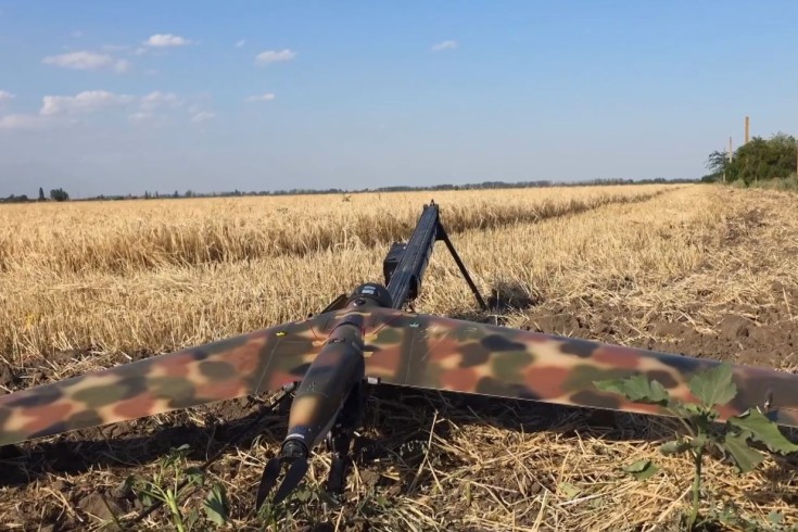 Расчет комплекса «Zala» – «Ланцет» группировки войск «Днепр» уничтожил артиллерийское орудие ВСУ на правом берегу Днепра в Херсонской области